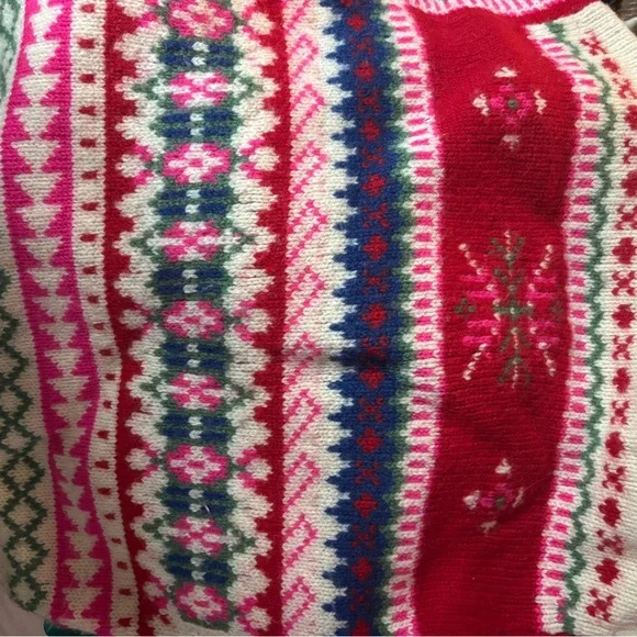 Vintage Pier 1 Women's Wool Ski Sweater Size M - Picture 4 of 6